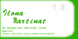 ilona martinat business card